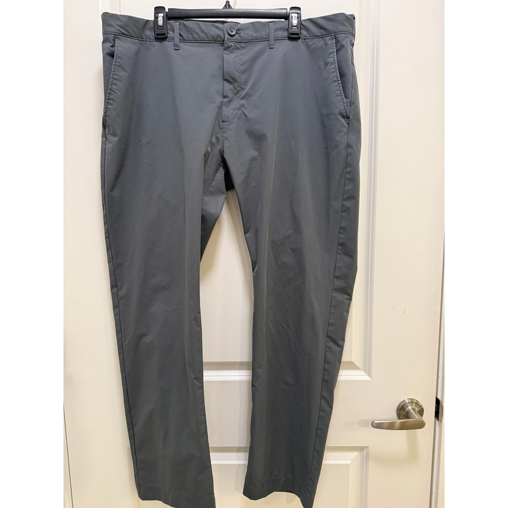 J.Crew Flex Slim Chino Pants Gray 40x32 Mens Flat Front Stretch Trousers